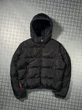 画像をギャラリービューアに読み込む, Prada Linea Rossa Jet Black Padded Puffer Jacket - Small / Medium