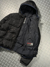 画像をギャラリービューアに読み込む, Prada Linea Rossa Jet Black Padded Puffer Jacket - Small / Medium