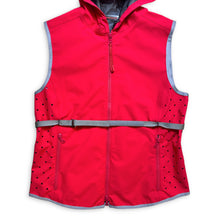 Load image into Gallery viewer, SS00&#39; Prada Bright Fluorescent Pink Hooded Vest &amp; Skirt Set - Womens 6-8