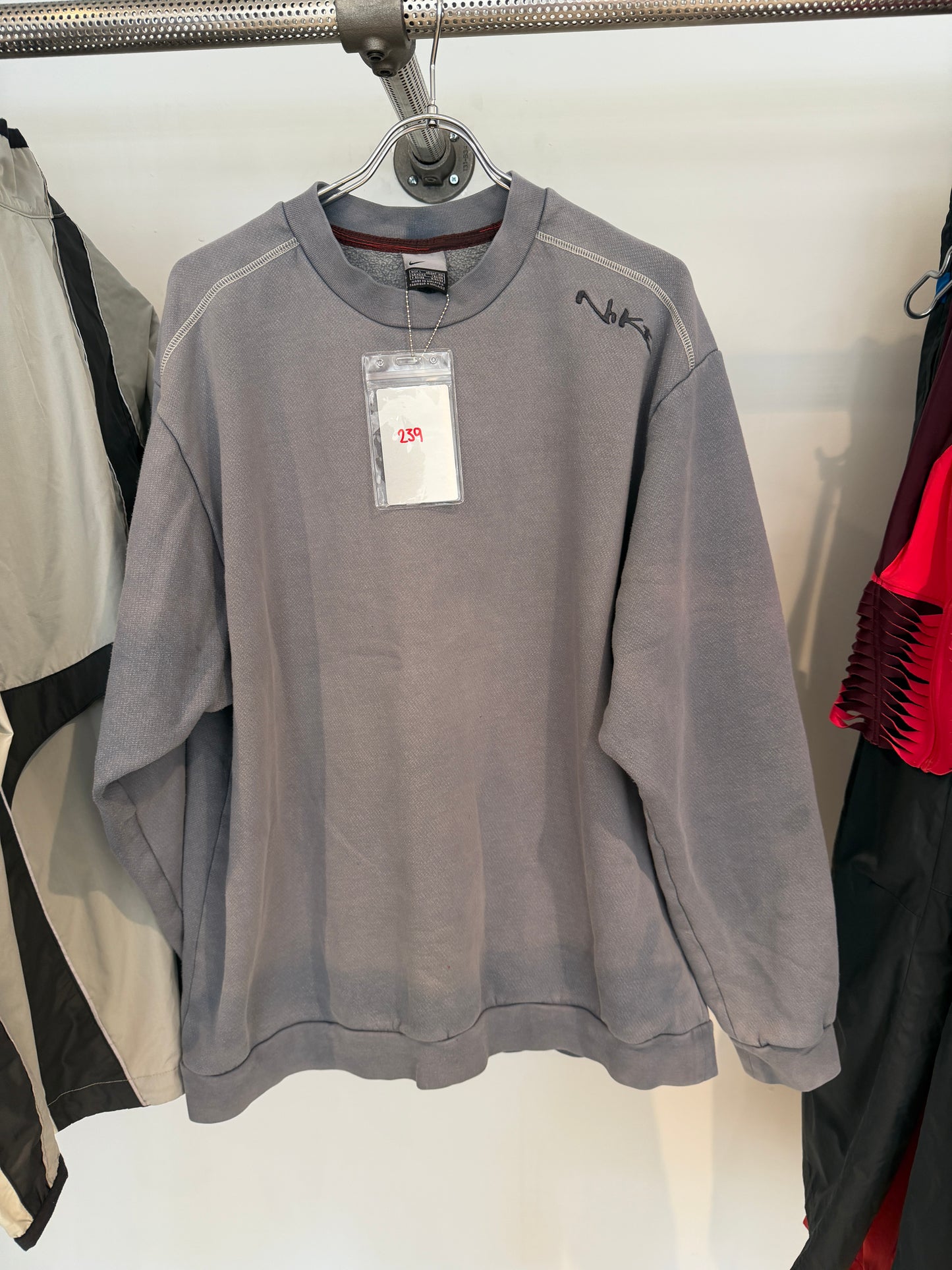 2000's Nike Spellout Washed Crew