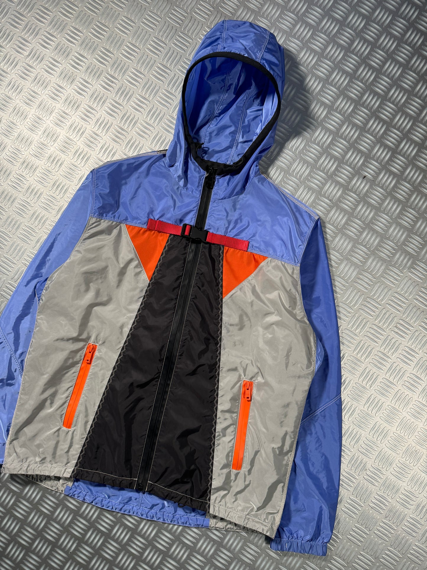 SS18' Prada Milano Technical Panelled Nylon Jacket - Medium / Large