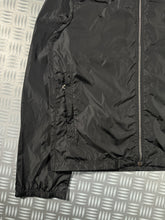 Carica l&#39;immagine nel visualizzatore di Gallery, Early 2000&#39;s Prada Jet Black Spellout Nylon Jacket - Small / Medium