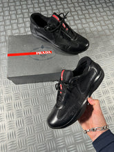 画像をギャラリービューアに読み込む, Prada America Cup Black Leather - UK6/6.5