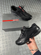 Charger l&#39;image dans la galerie, Prada America Cup Black Leather - UK6/6.5