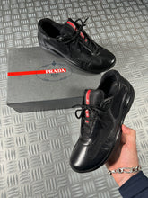 Charger l&#39;image dans la galerie, Prada America Cup Black Leather - UK6/6.5