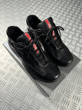 画像をギャラリービューアに読み込む, Prada America Cup Black Leather - UK6/6.5