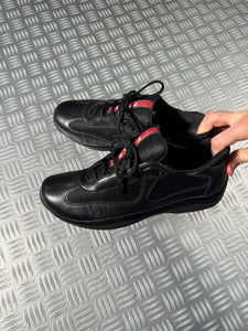 Prada America Cup Black Leather - UK6/6.5