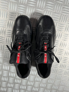 Prada America Cup Black Leather - UK6/6.5