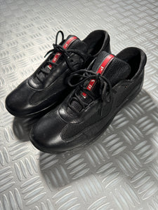 Prada America Cup Black Leather - UK6/6.5