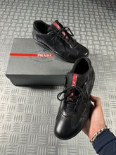 Charger l&#39;image dans la galerie, Prada America Cup Black Leather - UK6/6.5