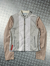 Load image into Gallery viewer, SS00&#39; Prada Sport Reinforced Mesh/Nylon Cropped Biker Jacket - Womens 6-8