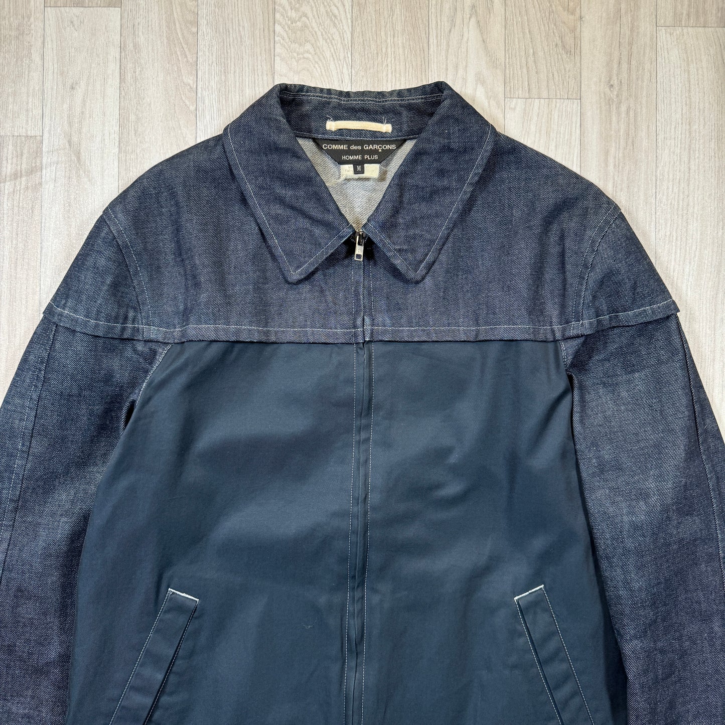 Comme Des Garcons Homme Plus Split Denim Chore Jacket - Medium / Large
