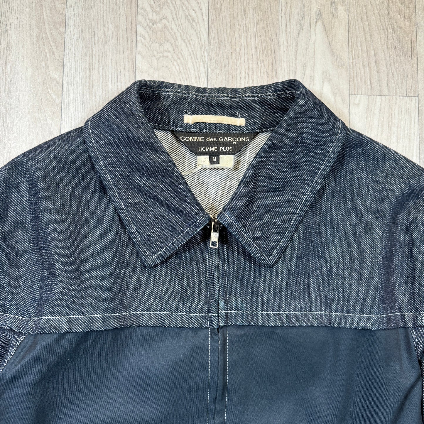 Comme Des Garcons Homme Plus Split Denim Chore Jacket - Medium / Large