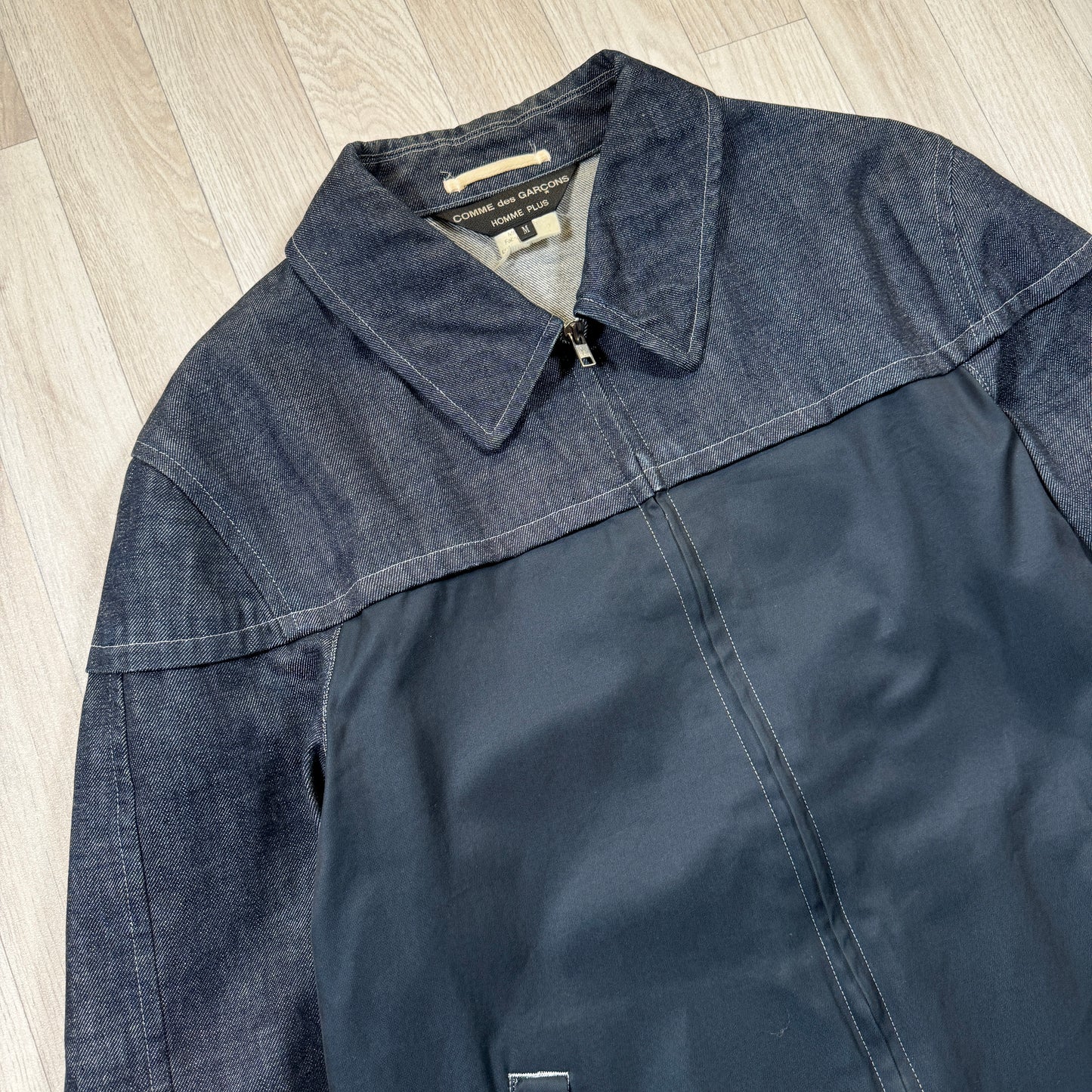 Comme Des Garcons Homme Plus Split Denim Chore Jacket - Medium / Large