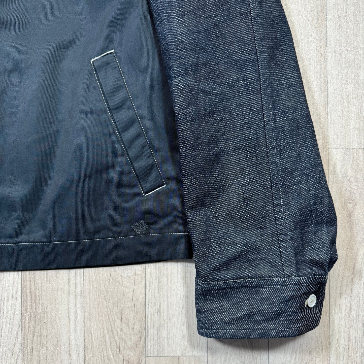 Comme Des Garcons Homme Plus Split Denim Chore Jacket - Medium / Large