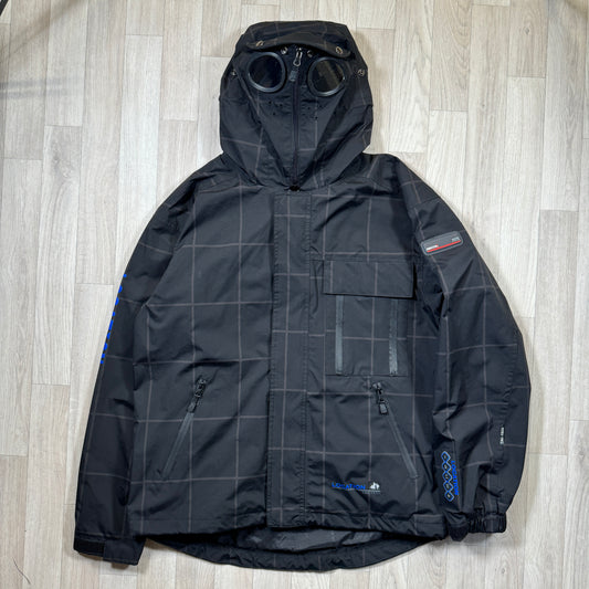 Early 2000's Black Check Goggle Jacket - Large