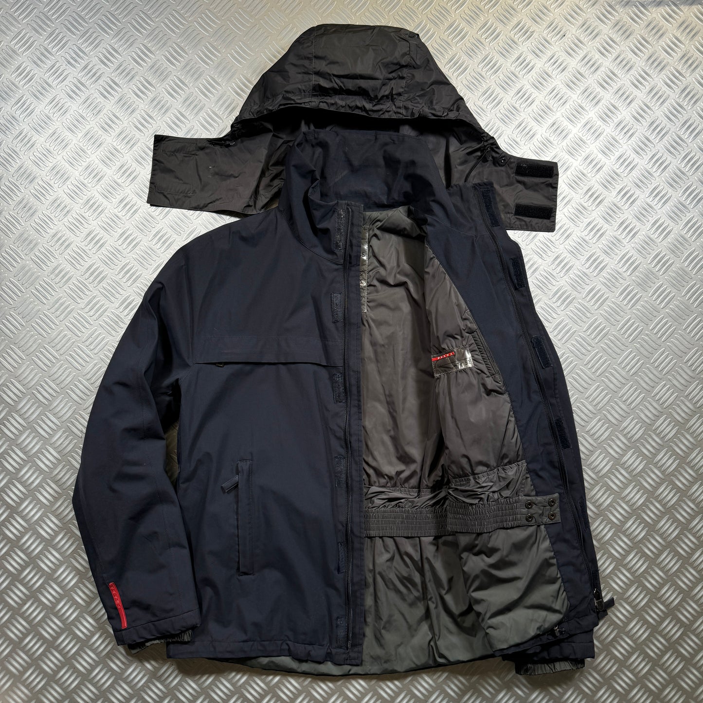 Early 2000's Prada Sport Nylon Hooded Jacket - Large / Extra Large