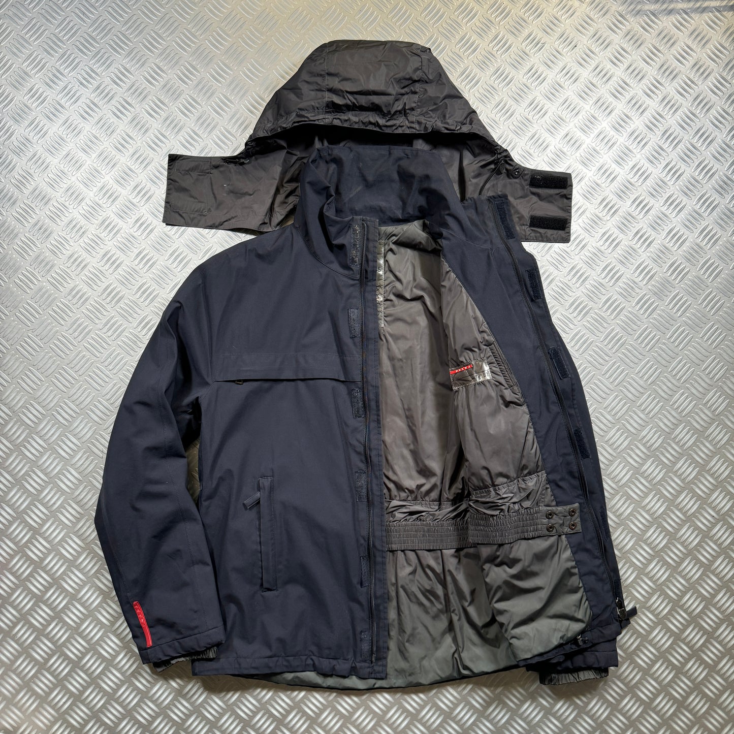 Early 2000's Prada Sport Nylon Hooded Jacket - Large / Extra Large