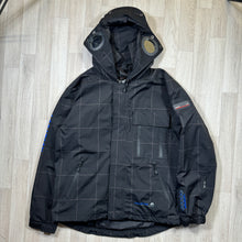 Charger l&#39;image dans la galerie, Early 2000&#39;s Black Check Goggle Jacket - Large