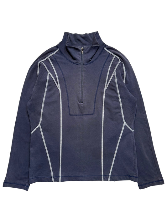 1990's Issey Miyake Overlock Panelled 1/4 Zip