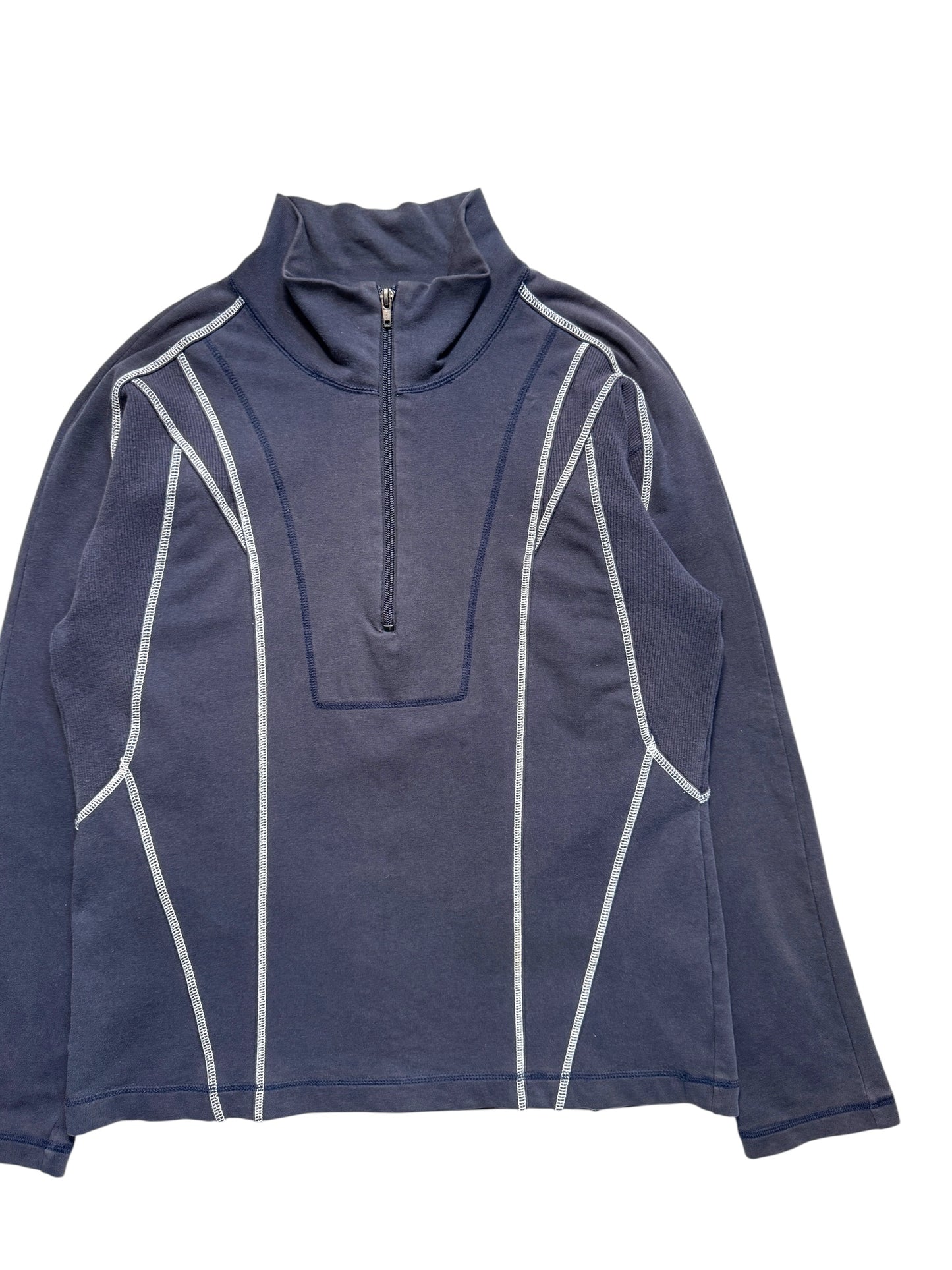 1990's Issey Miyake Overlock Panelled 1/4 Zip