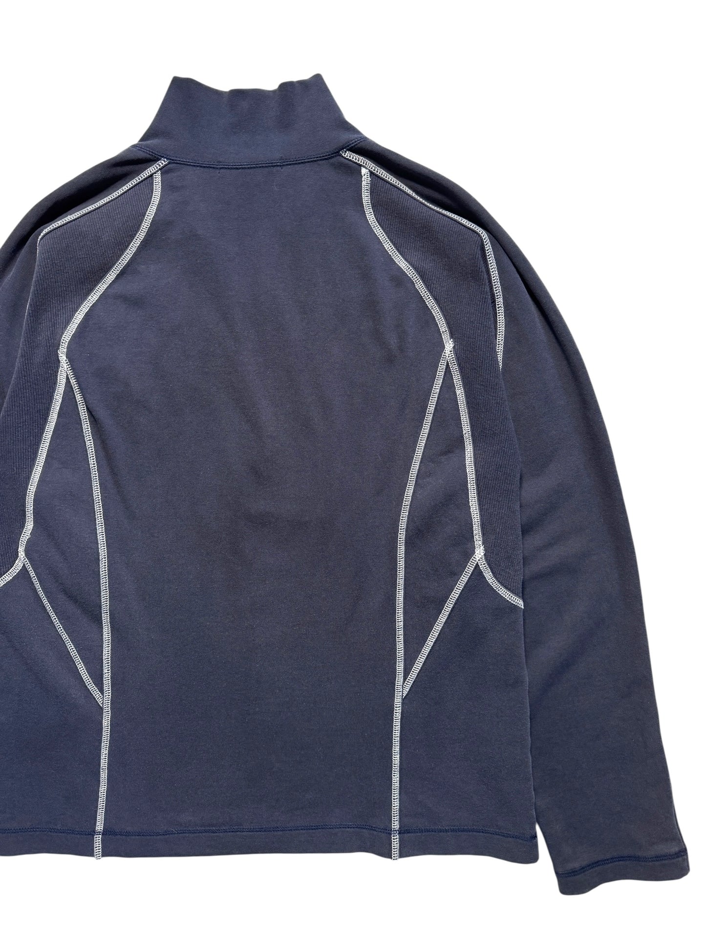 1990's Issey Miyake Overlock Panelled 1/4 Zip
