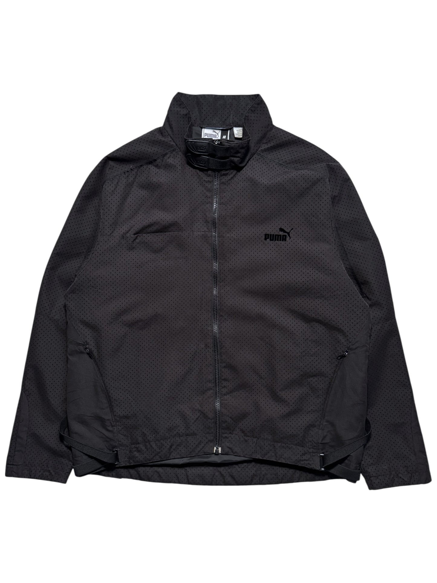Early 2000's Puma Mostro Black Technical Perforated Jacket