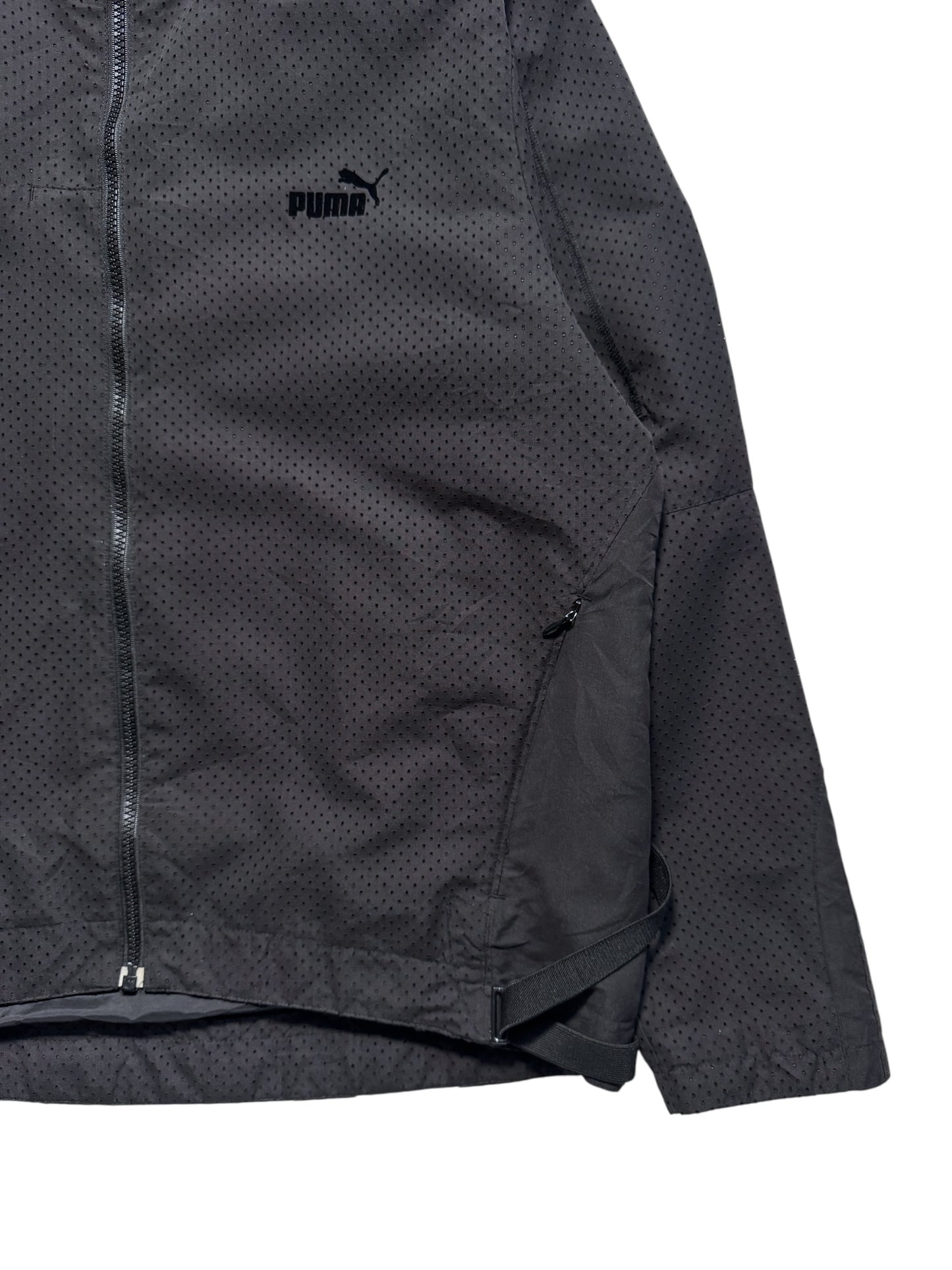 Early 2000's Puma Mostro Black Technical Perforated Jacket