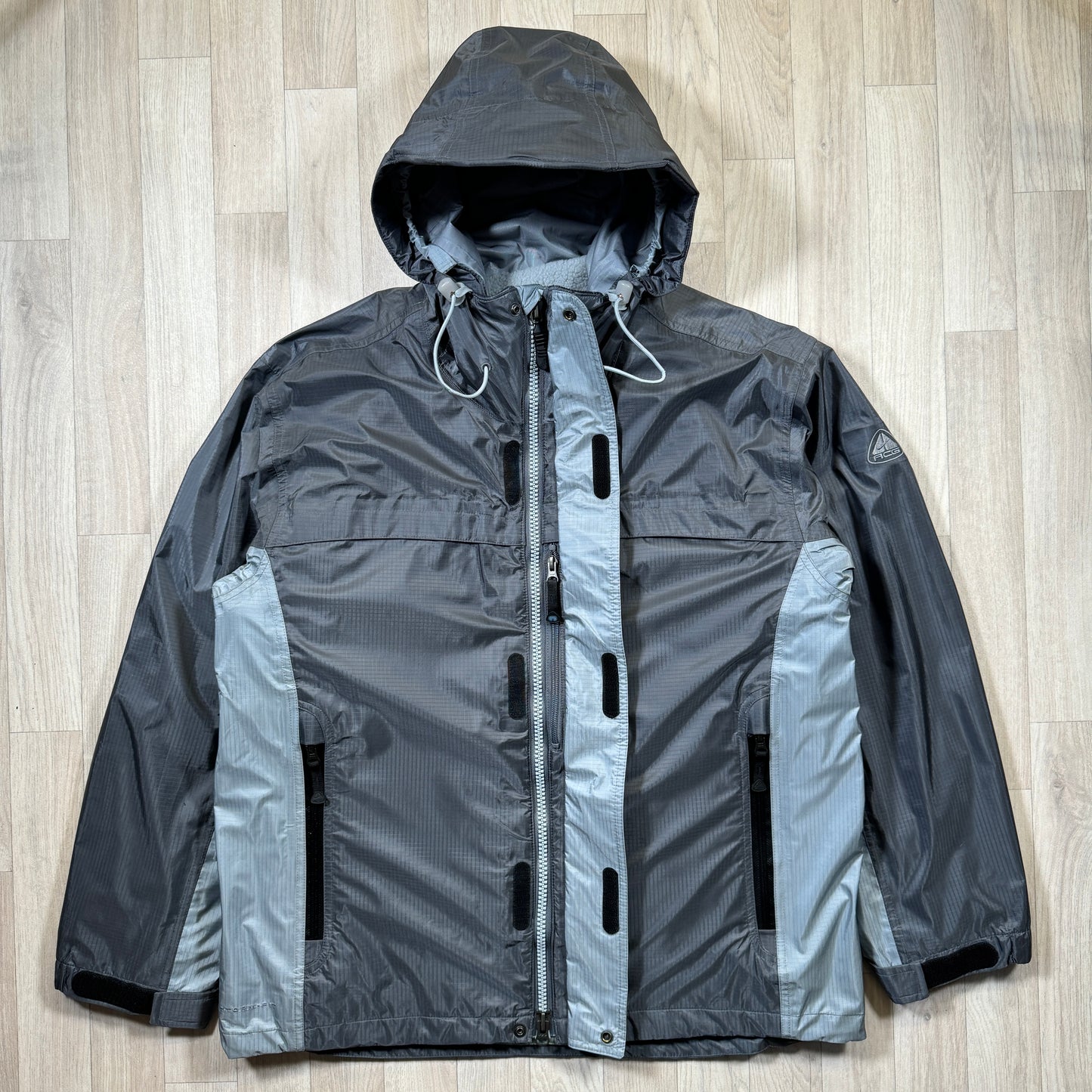 Early 2000's Nike ACG 2in1 Slate Grey Jacket + Vest - Large / Extra Large