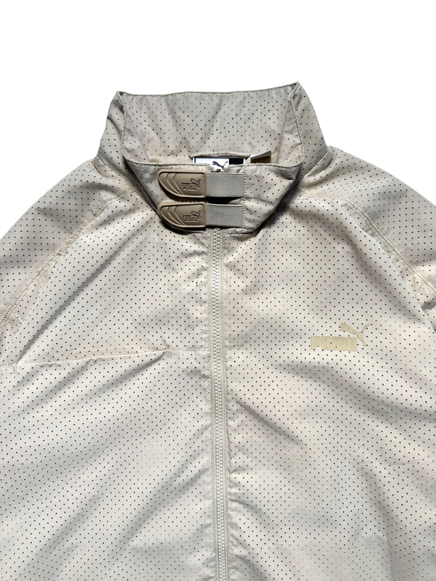 Early 2000's Puma Mostro Off White Technical Perforated Jacket