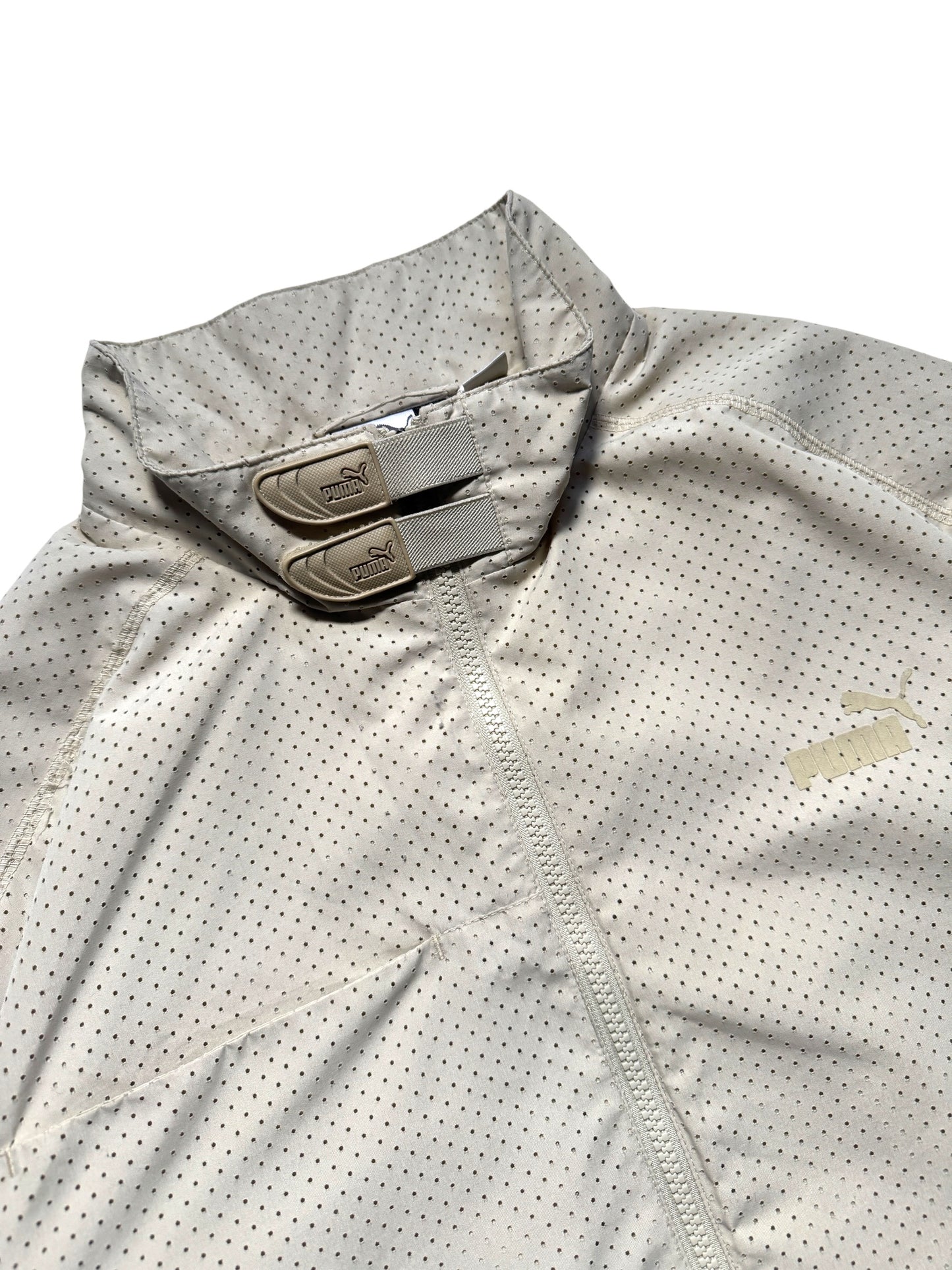Early 2000's Puma Mostro Off White Technical Perforated Jacket