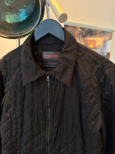 Charger l&#39;image dans la galerie, Early 2000&#39;s Prada Sport Jet Black Quilted Jacket - Small (Womens 6-8)