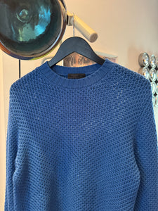 AW17' Prada Mainline Bright Blue Knitted Jumper - Medium