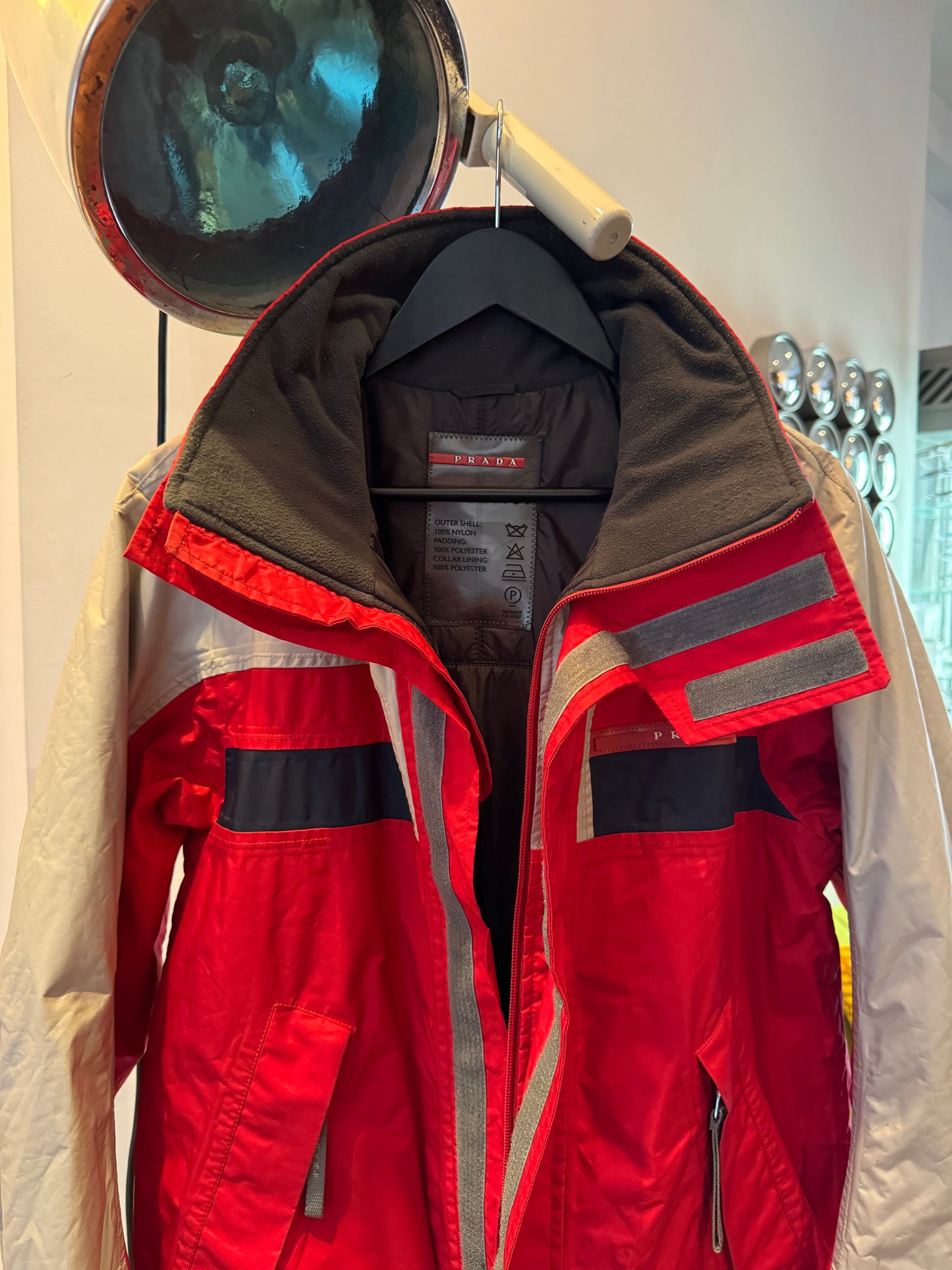 Early 2000's Prada Linea Rossa Panelled Gore-Tex Skii Jacket - Medium