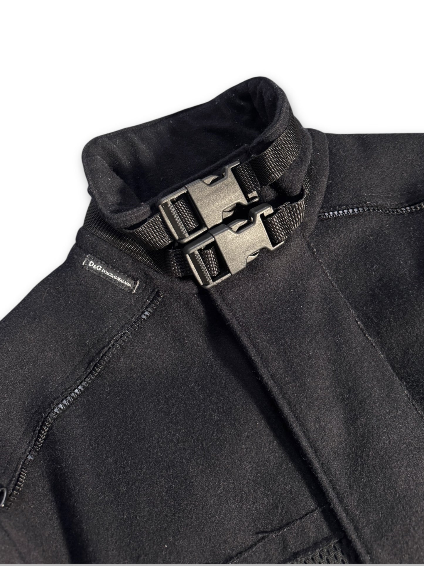 AW04’ Dolce & Gabbana Jet Black Bondage Jacket
