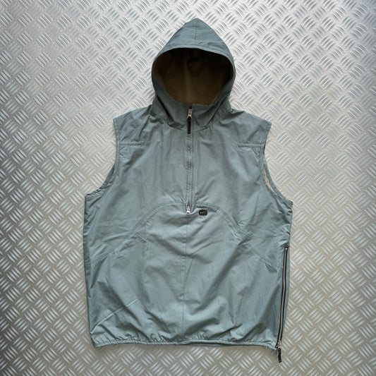 Early 2000's Nike Two Way Zip Pullover Vest - Medium / Large