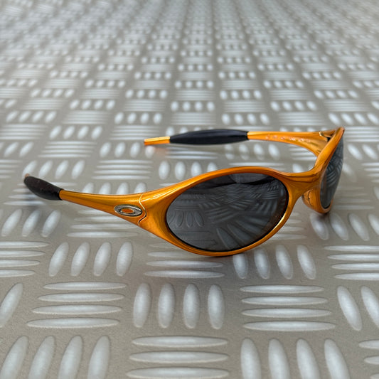 1990's Oakley Eye Jacket Yellow/Gold Sunglasses