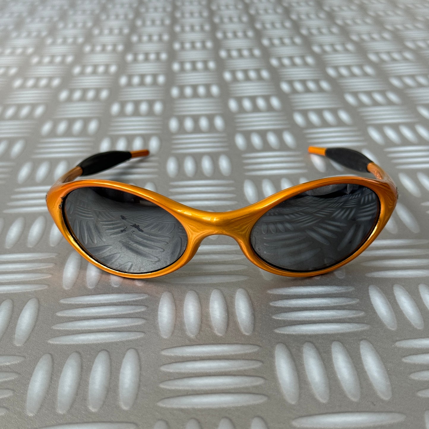 1990's Oakley Eye Jacket Yellow/Gold Sunglasses