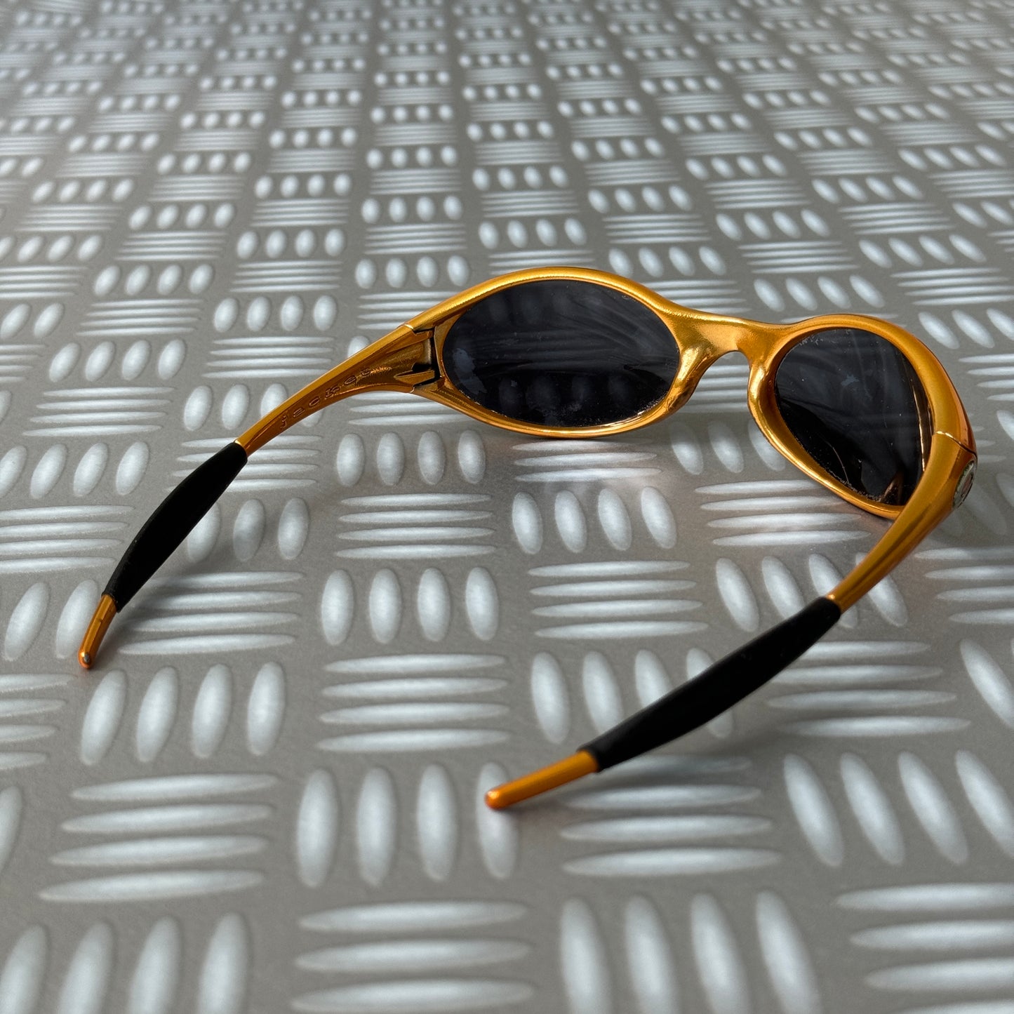 1990's Oakley Eye Jacket Yellow/Gold Sunglasses