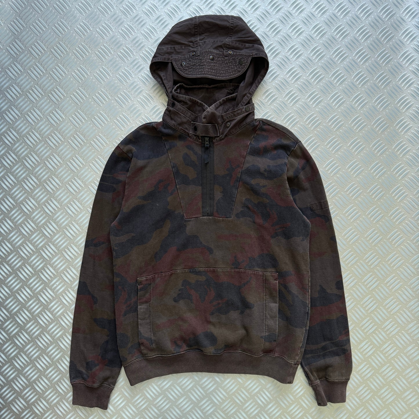 Stone Island Camo Quarter Zip Pullover