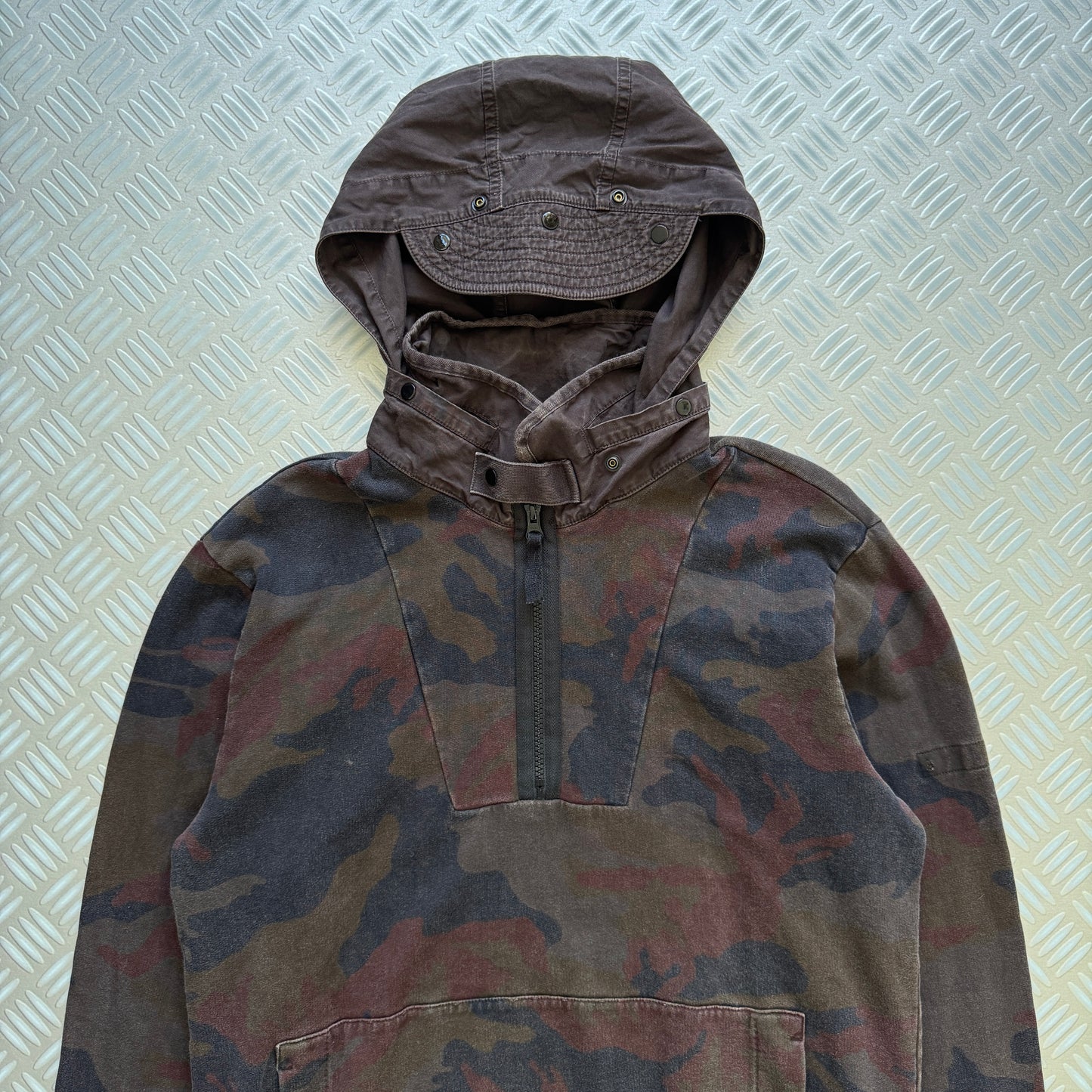 Stone Island Camo Quarter Zip Pullover