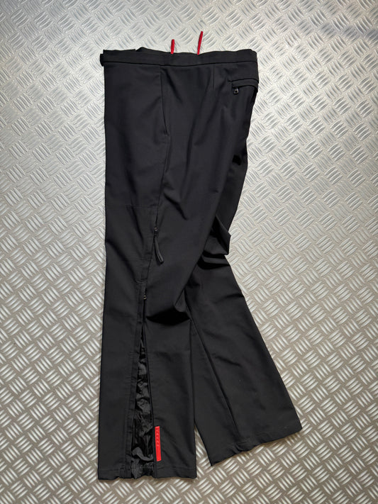 SS00' Prada Sport Jet Black Adjustable Cargo Pant - 30" Waist
