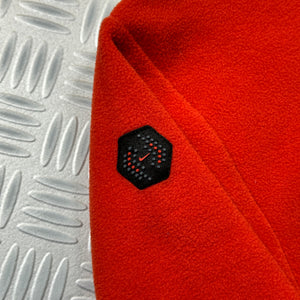 Nike Split Panel Contrast Red Fleece Sweatshirt - Medium / Large