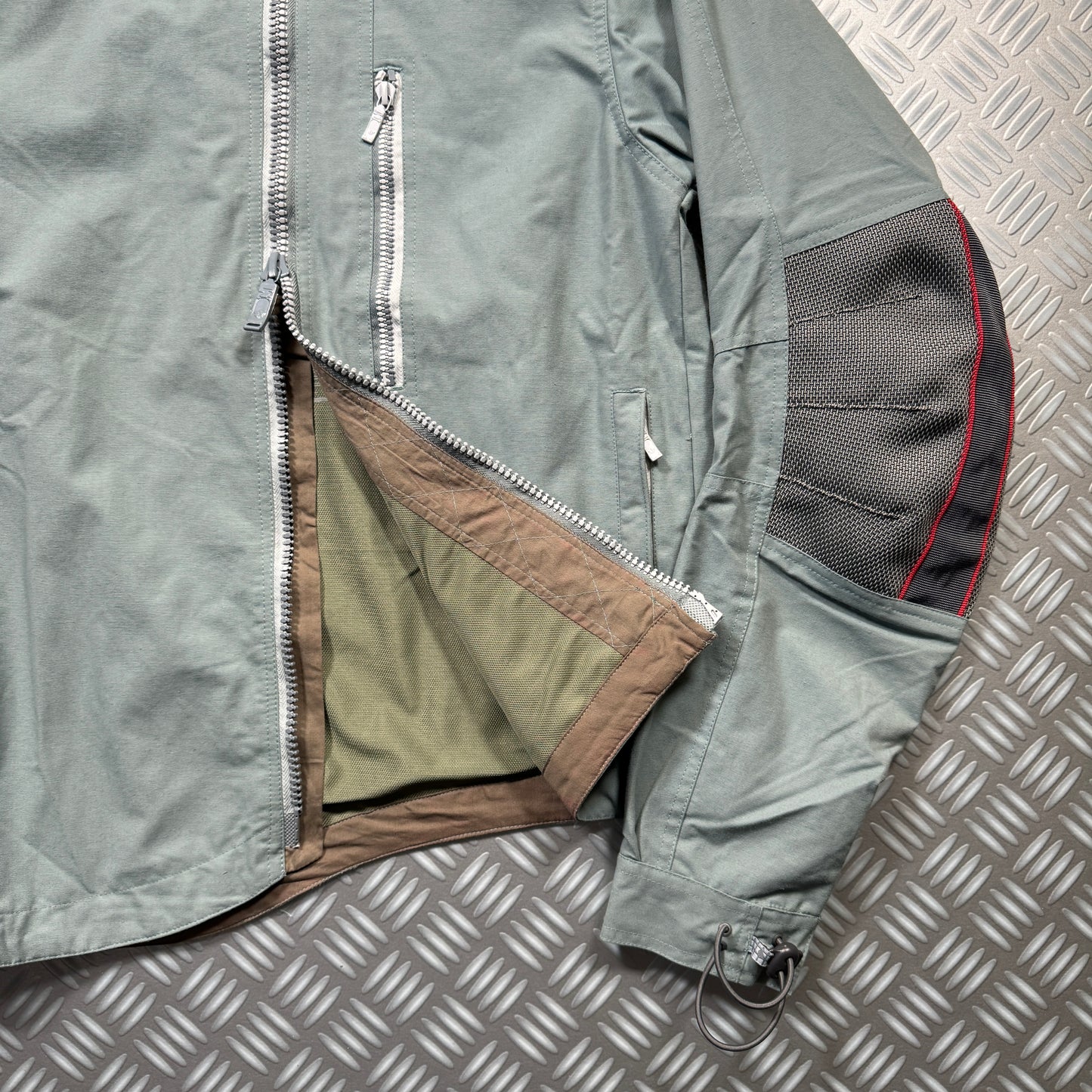 Early 2000's Maharishi Waxed Cotton Articulated Elbow Jacket - Medium