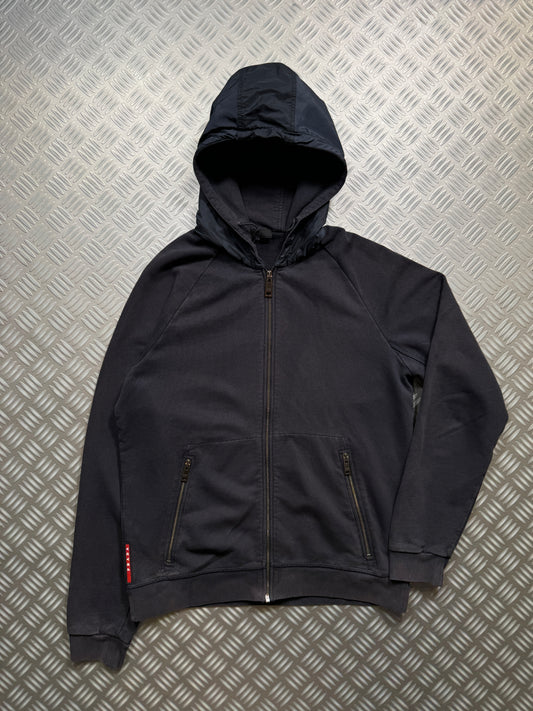 Early 2000's Prada Sport Nylon Hood Zip Up - Large