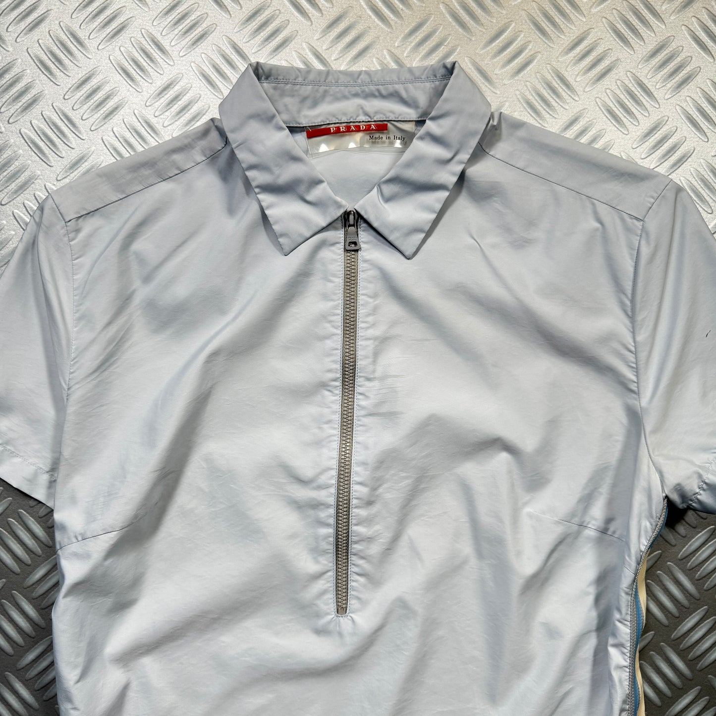 SS00' Prada Sport Baby Blue Nylon Top - Women's 6-8