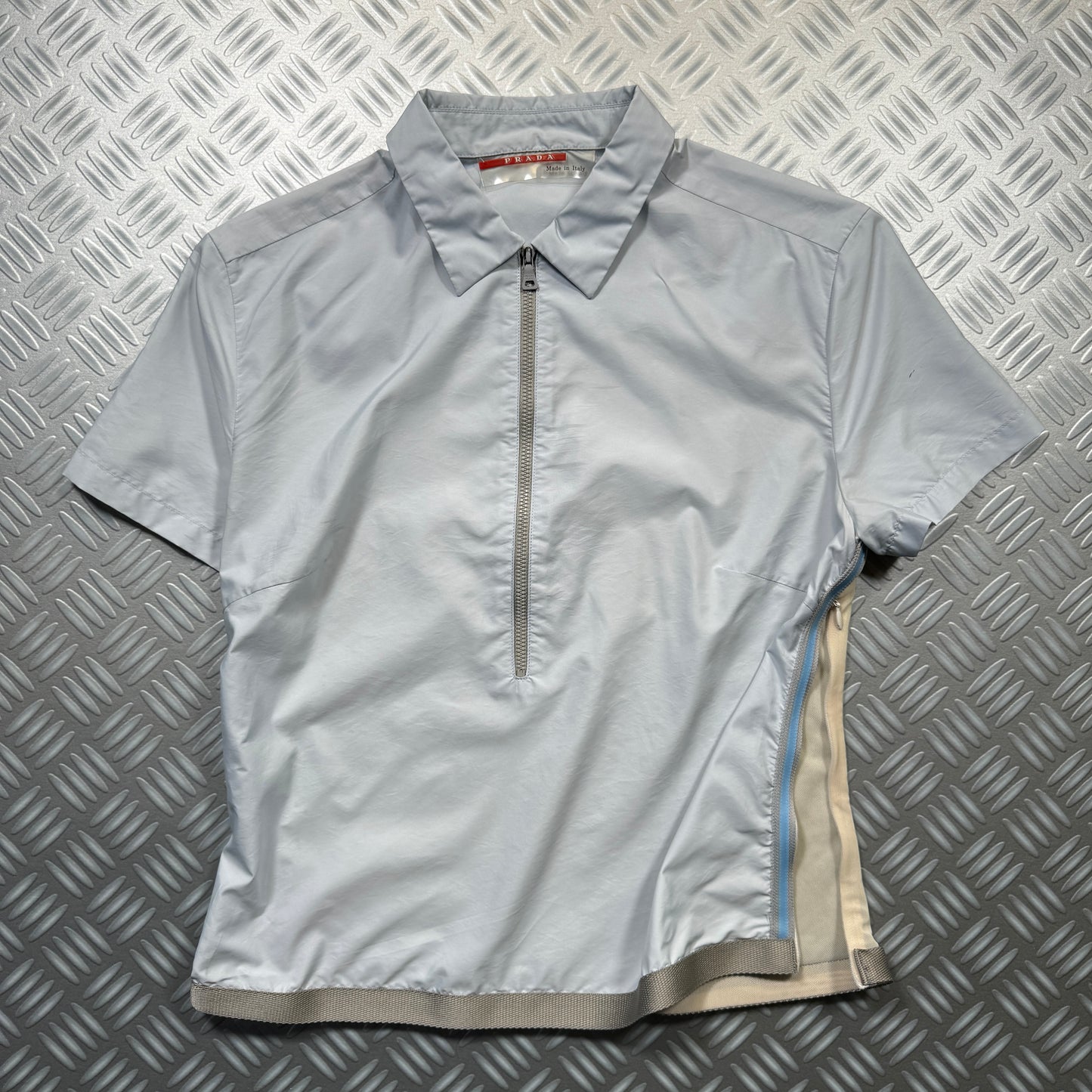 SS00' Prada Sport Baby Blue Nylon Top - Women's 6-8