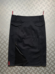 Prada Sport Jet Black Pencil Skirt - Womens