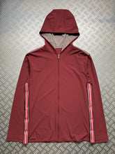 Charger l&#39;image dans la galerie, SS00&#39; Prada Sport Burgundy Side Stripe Soft Comp Hooded Jacket - Medium