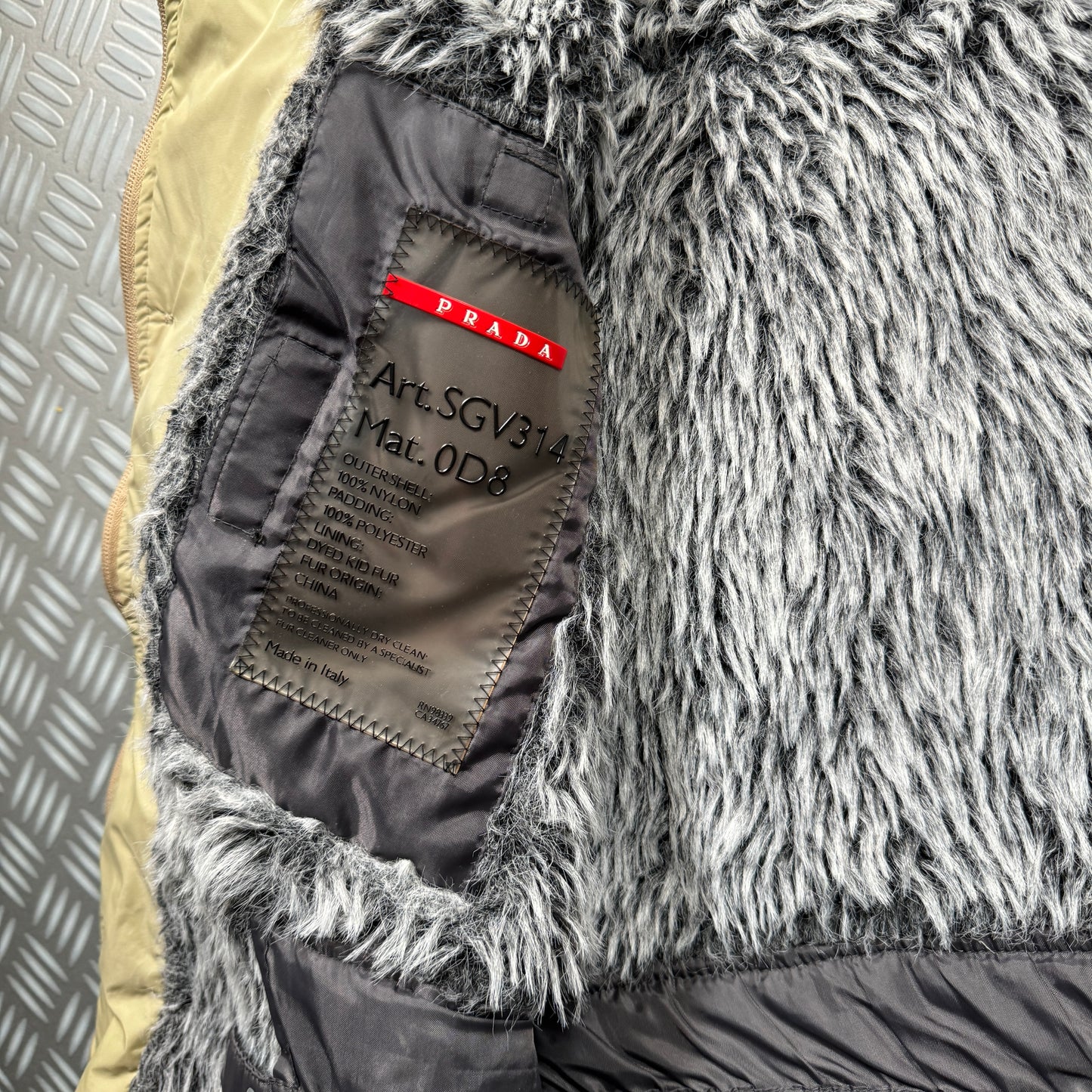 Early 2000's Prada Sport Padded Fur-Lined Jacket - Medium / Large